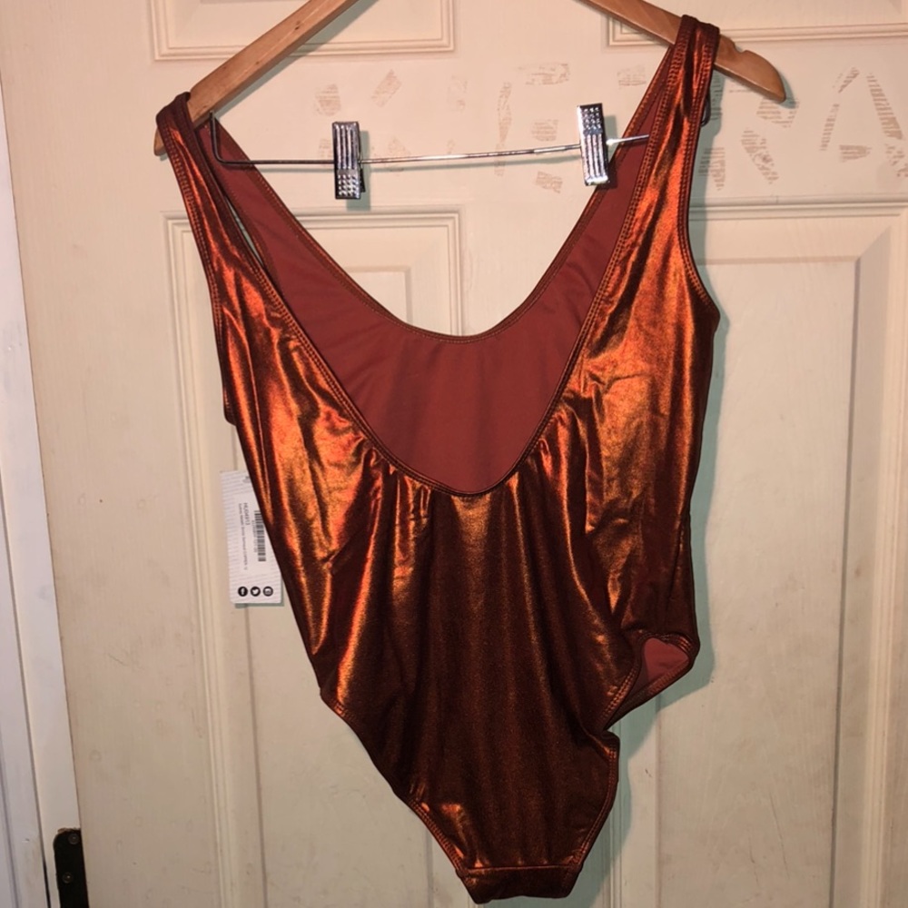 Sydney metallic scoop swimsuit